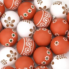 24 Pcs Mexican Christmas Ornaments 2.36 Inch Foam Platos De Barro Mexicanos Barr