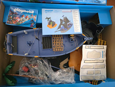 Playmobil 4067 Piraten-Schiff mit Pirateninsel, Zubeh&ouml;r, Anleitung & OVP