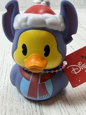 Disney Stitch Christmas Rubber Duck Holiday Collectible Bath Toy