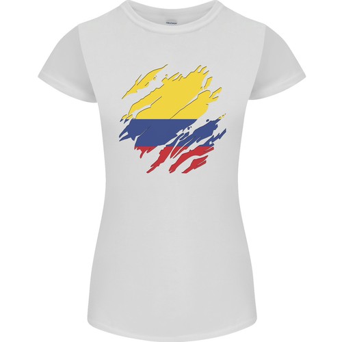 Camiseta De Corte Petite Para Mujeres Del Día De La Bandera De Columbia - Imagen 5 de 23