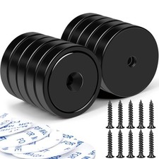 Magnets,110Lb Waterproof Super Strong Neodymium Magnet with Hole for Wall Mount