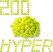 200 Rounds Refill Balls Ammo for Nerf Hyper Blaster Series Stock Neon Yellow