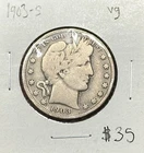 1903 S Barber Half Dollar VG
