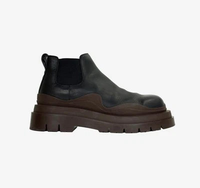 Bottega Veneta Bottes Chelsea en cuir noires 123096 156995170 [U] - Photo 1/2
