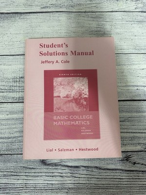 Student Solutions Manual for Basic ..., Hestwood, Diana