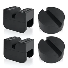 Jack Pads, Universal Rubber Rail Pinch Weld Protector, Slotted Adapter for Ja...