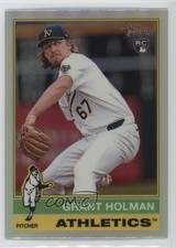 2025 Topps Heritage Chrome Refractor Grant Holman #40 vs5