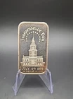 Silver Art Bar 1 oz Vintage 1973 Independence Day July 4th Holiday .999 Fine