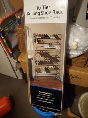 Mainstay Freestanding 10 Tier Shoe Organizer 