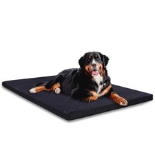 Indestructible Dog Beds, Enhanced Quilted Chew Proof Dog Crate Pad for Aggres...