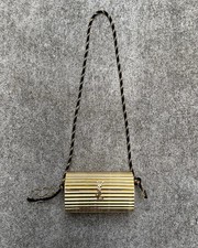 Yves Saint Laurent Opium Gold Ribbed Minaudie...