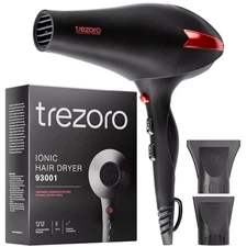 Professional 2000W Ionic Hair Dryer with HeatPro Technology for All Hair Types