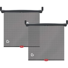 Brica Sun Safety Car Window Shade with Heat Alert, Helps Block UVA/UVB Rays, 2