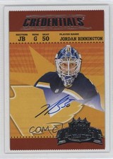 2024-25 Upper Deck Credentials Retro Ticket Access Jordan Binnington Auto gi8
