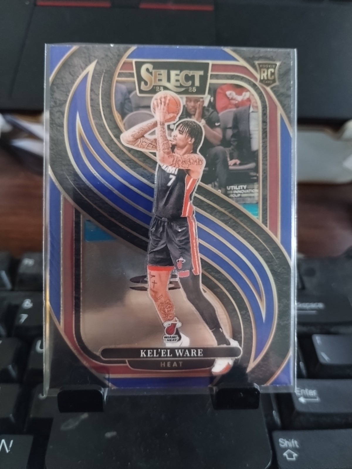 2024-25 Select Kel'el Ware Premier RC Blue Prizm Rookie #191 Heat