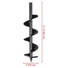 Yescom 8" Earth Auger Bit Bulb Planter Fence Post Spiral Hole Digger Gardening — photo 4