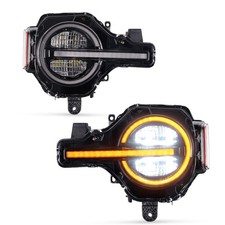 Whiteamber Drl Led Projector Headlight For 2021-2025 Ford Bronco Raptor Style