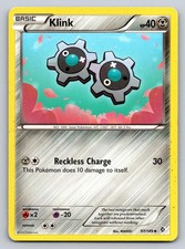 Klink 97/149 Uncommon Boundaries Crossed Pokemon Lightly Played