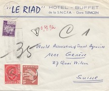 French colonies: Algeria: Tlemcen 1965 to Switzerland Geneva - tax
