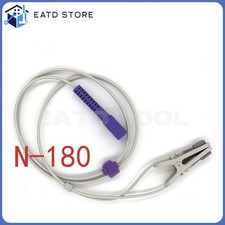 SpO2 Sensor Adult Ear Clip 9Pins Compatible with N-180 Oximax Pulse Oximeter