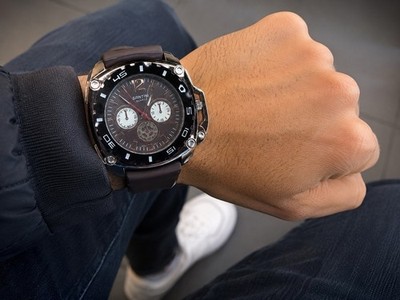 Santini Quartz Men s Sport Watch Black Dial Japan Movt Gift Box Tested