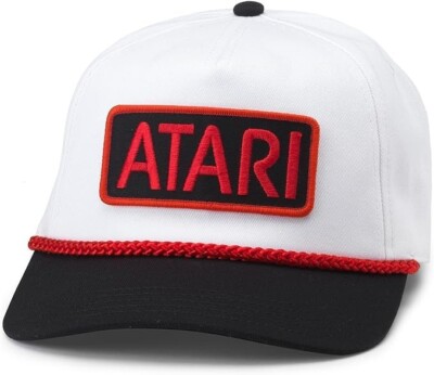 American Needle Atari Roscoe Adjustable Snapback Hat White/Black