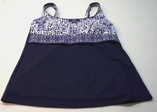 2-NEW Lands' End Tankini Swimsuit Tops M size 8 NWOT Figure Control