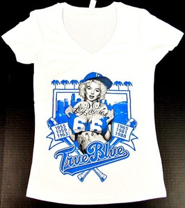 white dodgers t shirt
