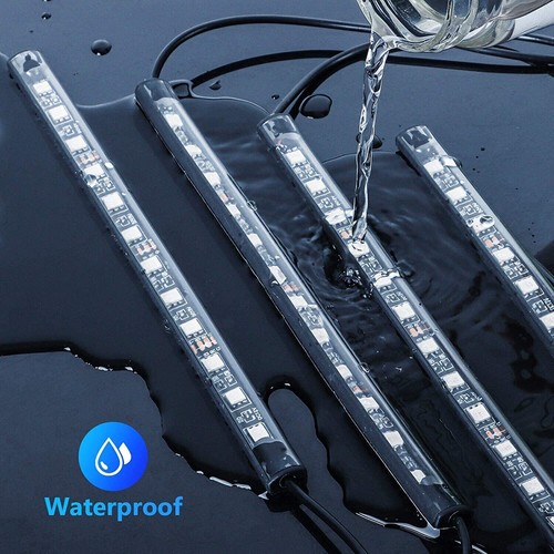 4pcs Car RGB USB 36 LED Light Strip Interior Atmosphere Neon Lamp Remote Control - Picture 7 of 12