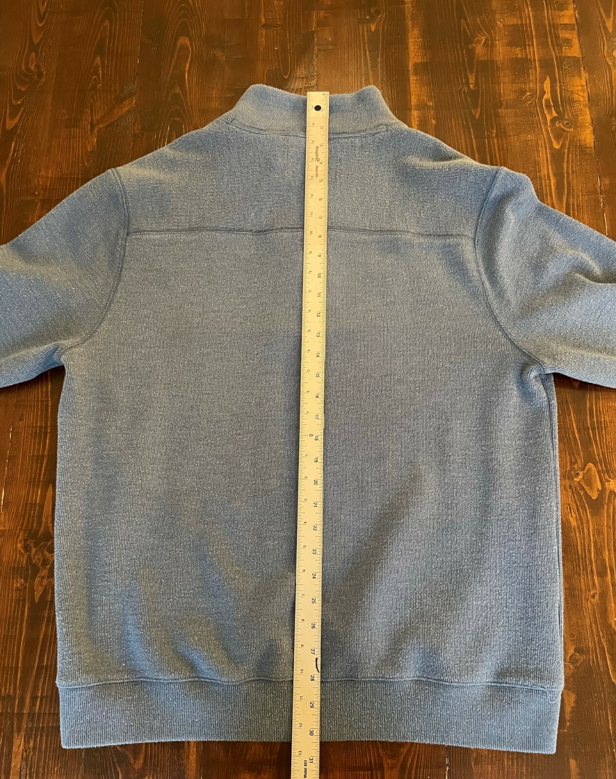 Basic Options Quarter Zip Pullover Sweater Blue L… - image 3