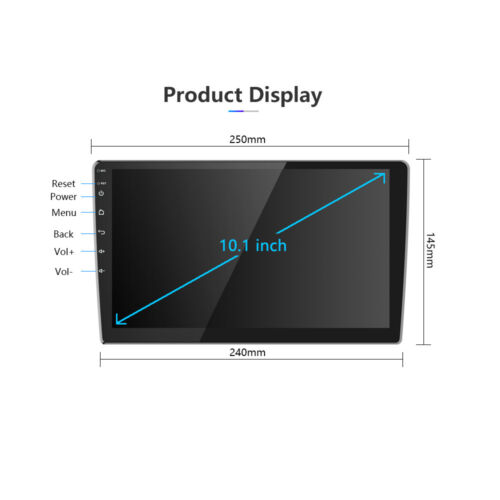 Radio estéreo para automóvil 10.1"" 2DIN Android 9.1 GPS navegación WiFi FM MP5 reproductor Bluetooth - Imagen 2 de 12