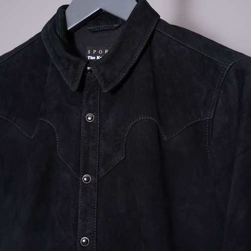 THE KOOPLES Suede Leather Shirt Jacket EXTRA SMALL Mens Western Cowboy Rare XS - Picture 9 of 23