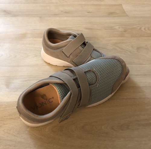 vionic suede and mesh adjustable sneakers