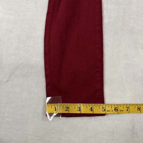 NEW 7 For All Mankind Ankle Skinny Jeans Size 25 Sateen Coated Cranberry Red - Picture 12 of 14