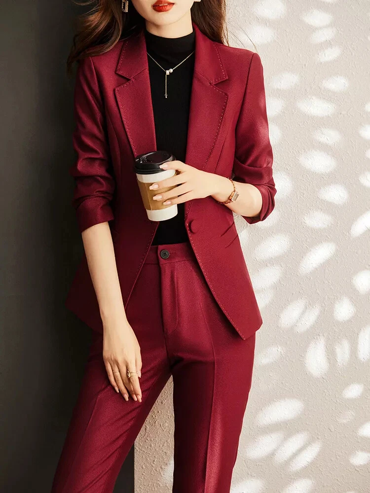 Tenue hot sale blazer rouge