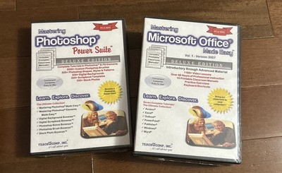 Mastering Microsoft Office Made Easy DVD Deluxe Ed. Versions  + Photoshop Power