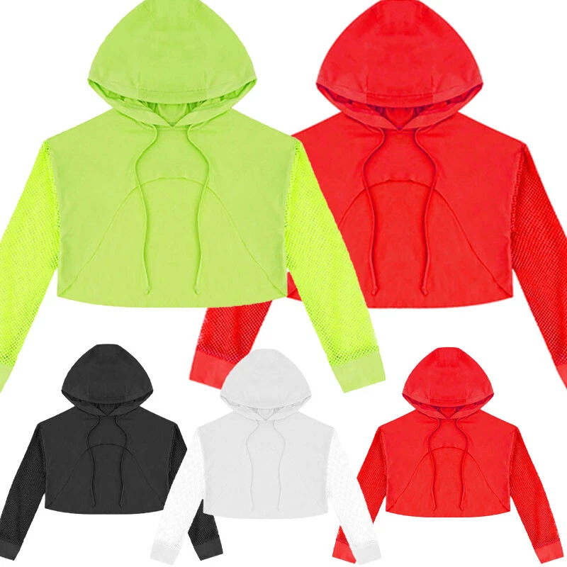 Hoodie crop shop top for kids