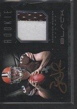 2012 Panini Black Football Rookie Signature Materials Prime Guide 47