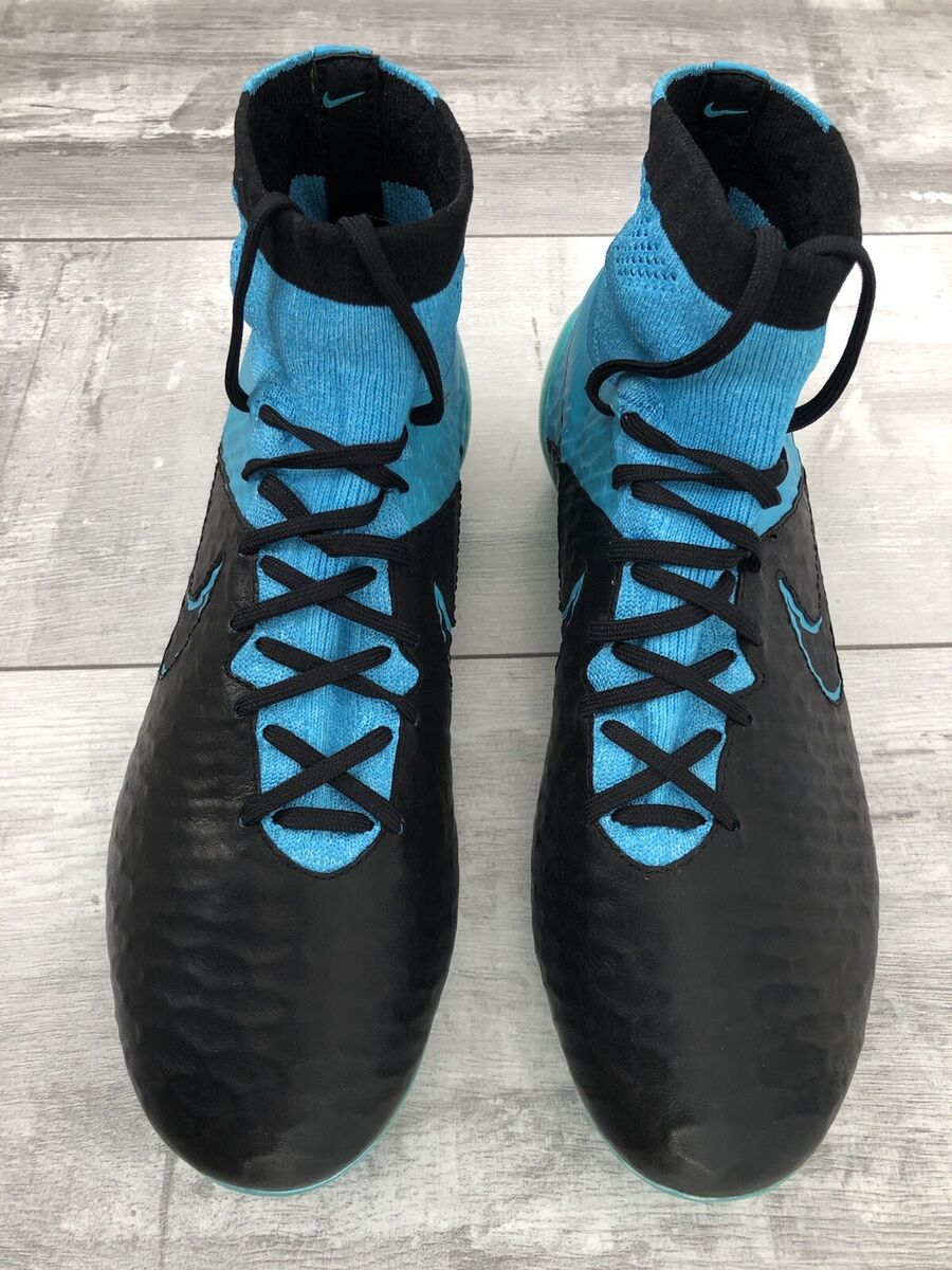 Nike Magista Obra SG ACC Blue Black Leather US7 UK6 EUR40 Nike Magista Obra SG ACC Blue Black Leather US7 UK6 EUR40