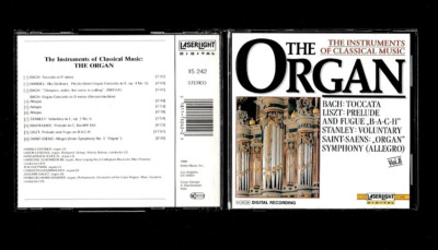THE INSTRUMENTS OF CLASSICAL MUSIC-THE ORGAN VOL 8 CD-BACH-HANDEL-LISZT-STANLEY+
