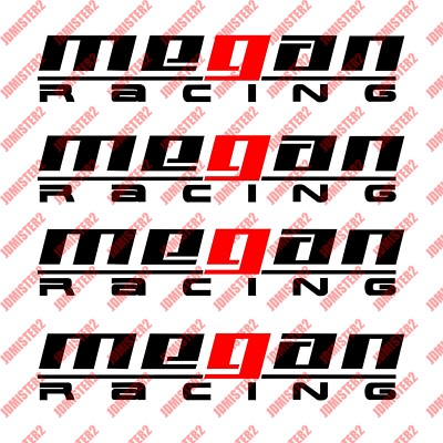 Megan Racing Vinyl Stickers Megan Racing for Nissan Toyota Honda Lexus -Any Size