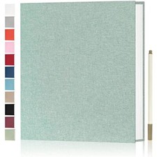 Magnetic Photo Album with Adhesive Pages for Wedding Family Pictures, 60 Pages