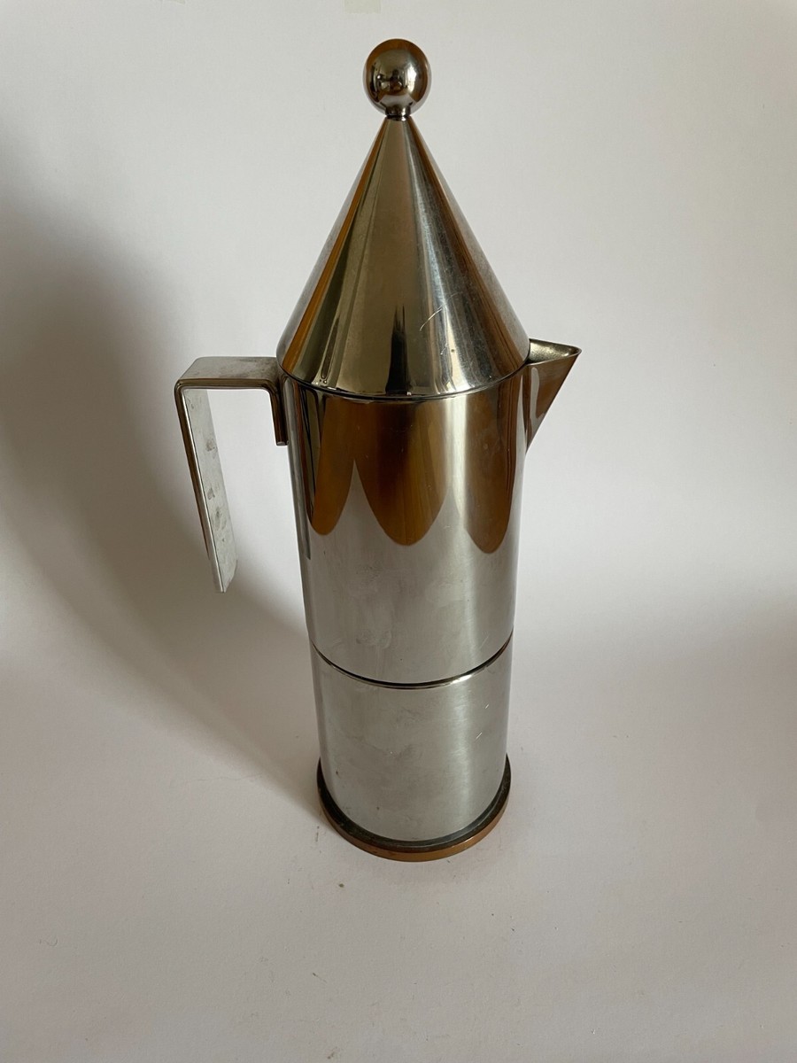 CAFFETTIERA VINTAGE LA CONICA 6 Tazze DESIGN Aldo Rossi PER