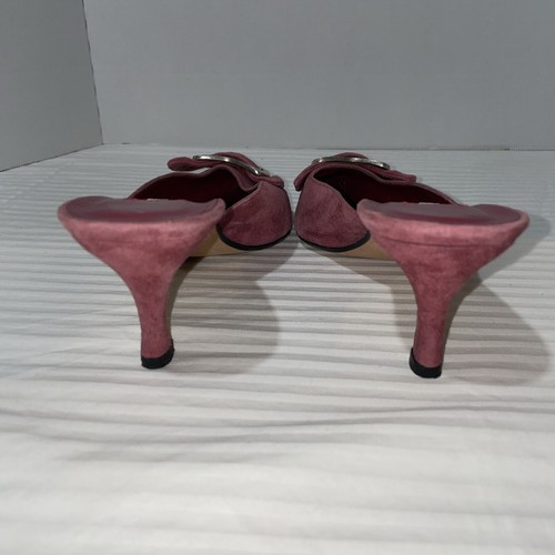 Cherokee Rose Pink Fuchsia Genuine Suede Leather Blazer S With Vaneli 6.5 Slides - Picture 19 of 23