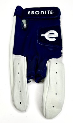 NOS - Ebonite Ultra-Gripper Leather Bowling Glove BLUE (S, XL)