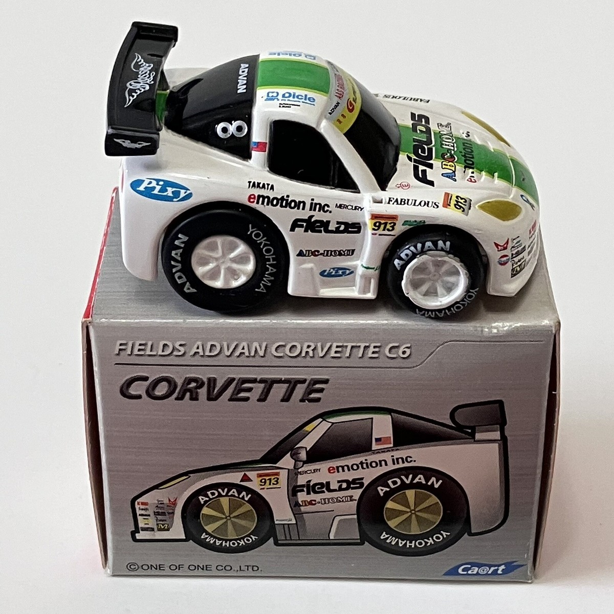 Fields Advan Chevrolet Corvette Pullback Penny Racer Toy Car JDM