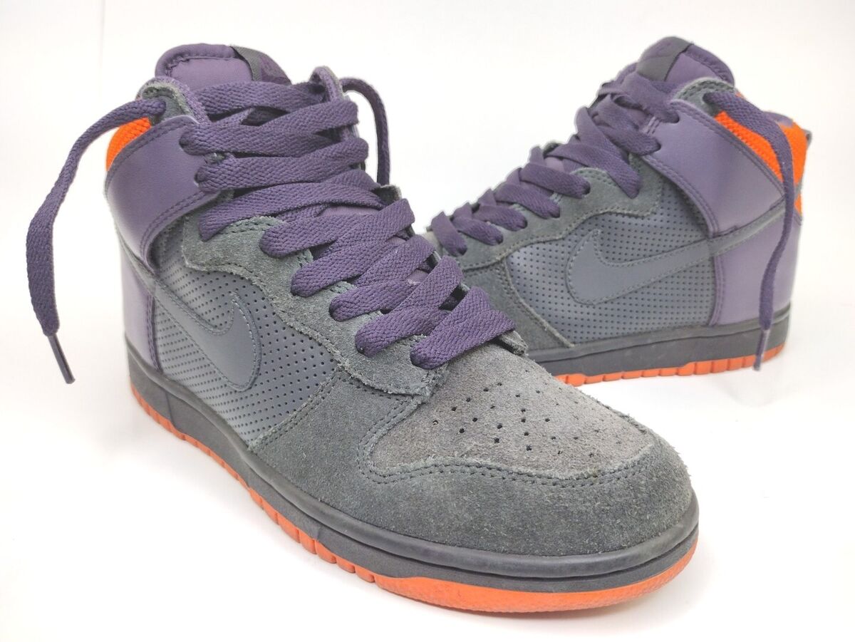 2008 Nike Dunk High SB Phoenix Suns Purple Orange Grey Gray 2008 Nike Dunk High SB Phoenix Suns Purple Orange Grey Gray
