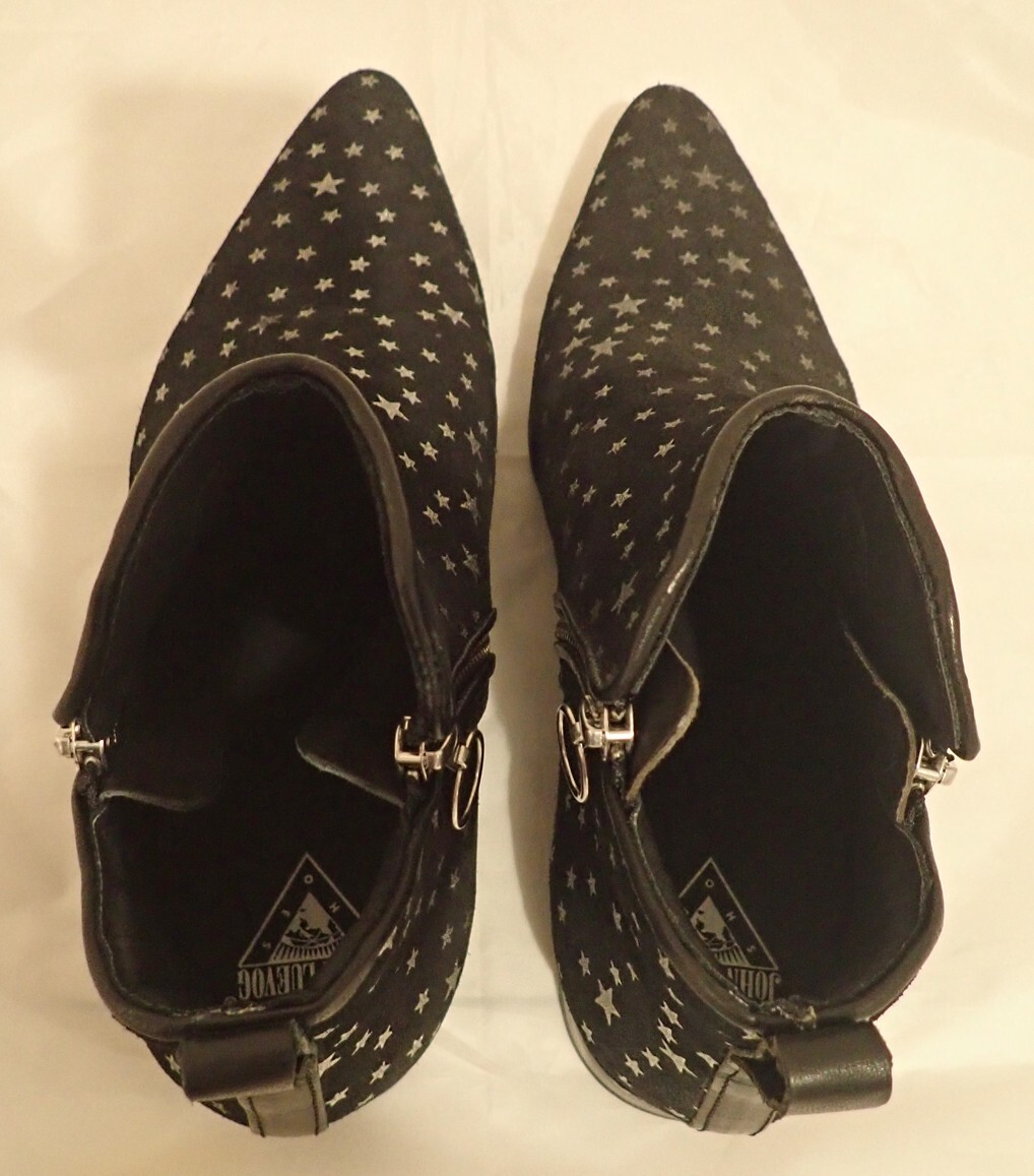 Fluevog Tokyo Smith 7M/9W Black Suede Leather Double Zipper  display picture 1