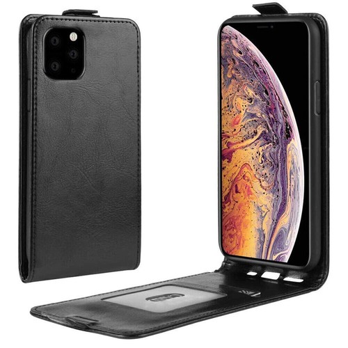 Leather Vertical Up & Down Flip Wallet For iPhone 16 15 14 13 12 11 Pro Max 7 8 - Picture 6 of 26
