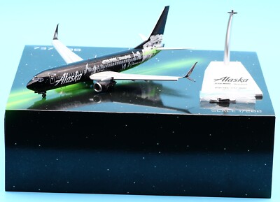 JC Wings 1:200 アラスカ航空 B737-800 N538AS JC Wings 1:200 Alaska Airlines B737-800 Diecast Aircraft Model